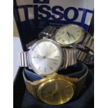 three watches - two Tissot and one Longines - all need restoration/servicing