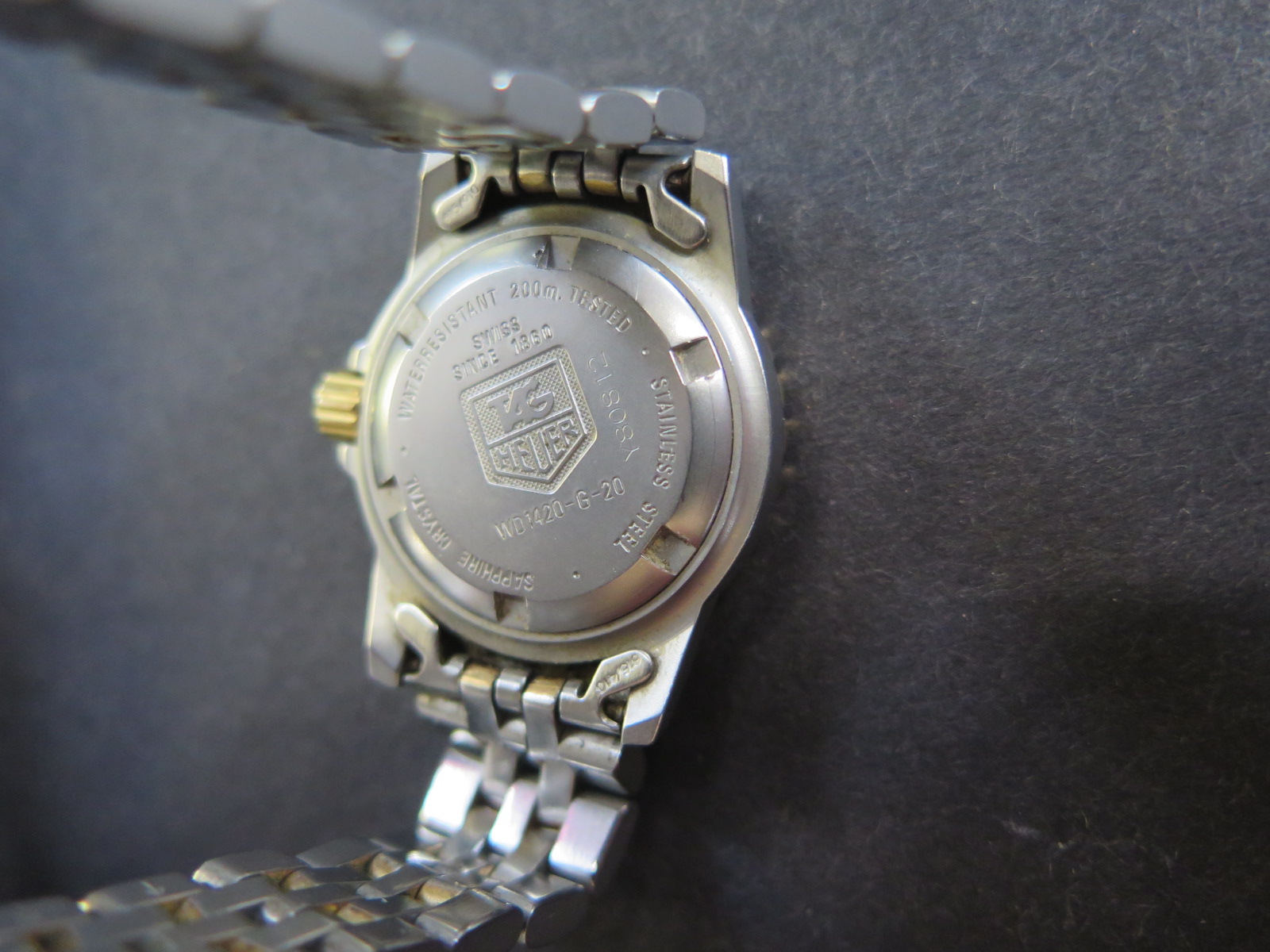 A Tag Heuer ladies bi colour stainless steel professional quartz wristwatch with black bezel and - Image 4 of 6