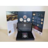 A limited edition silver Wellington Waterloo Campaign medal copy and a bronze Waterloo campaign