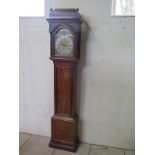 James Murrey (Murray?) London - An 8 day long case clock with a 12 inch brass arched dial with