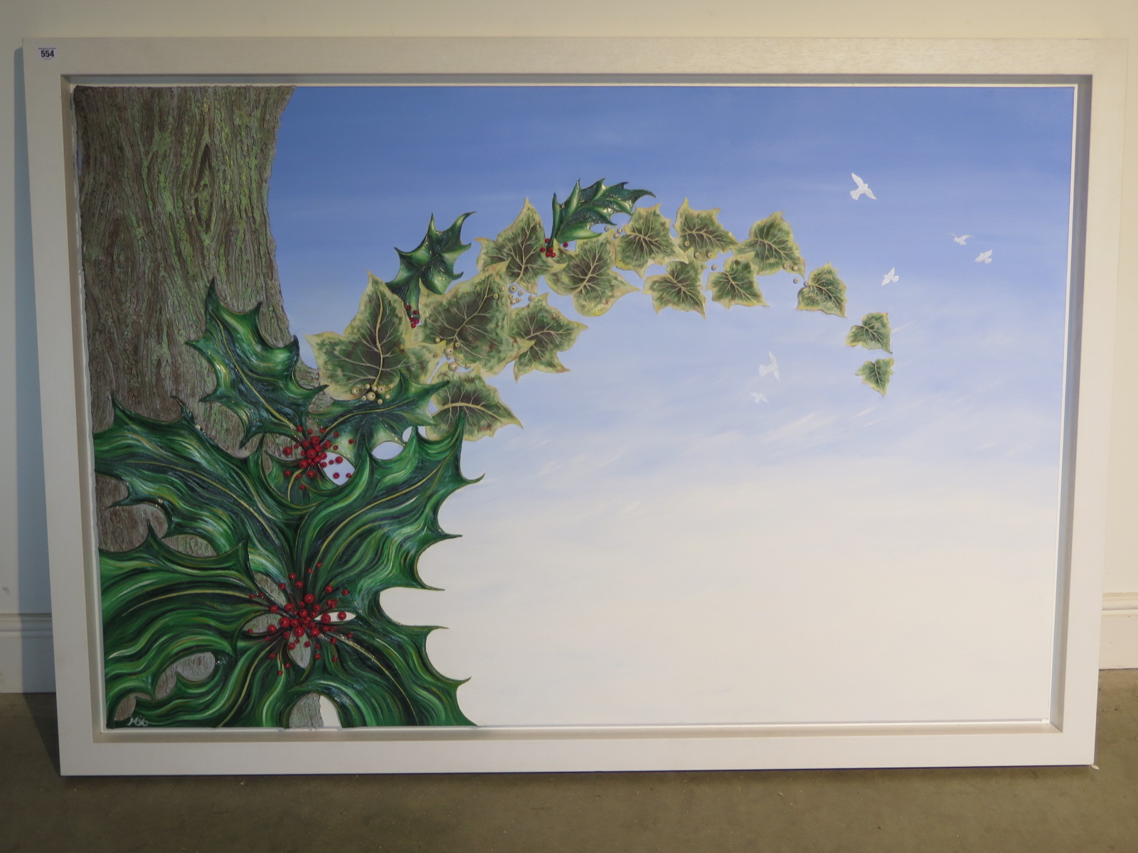 Mia Monroe Interactive Artist "Winter Sun" silicon artwork - 1m x 1.5m - With certificate of