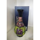 A Moorcroft vase with its original box, in good condition - 17cm high