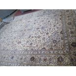 A hand knotted woollen Fine Kashan rug - 4m x 3m