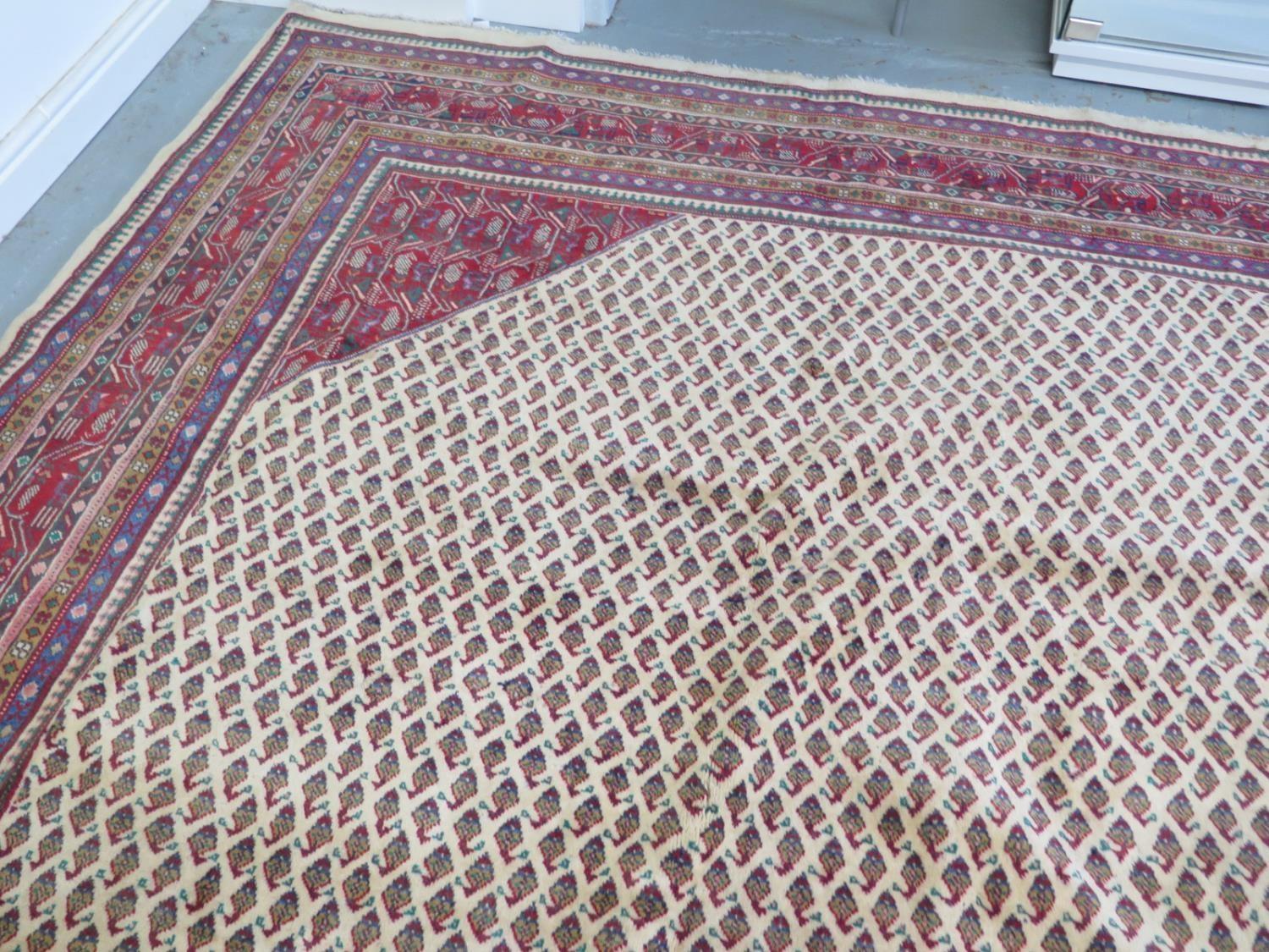 A hand knotted woollen Araak rug - size 4.30m x 3.22m - Image 5 of 6