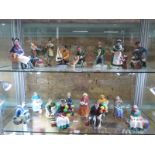 Eighteen Royal Doulton figures - including New Companions HN 2770, Old Mother Hubbard HN2314, Copr