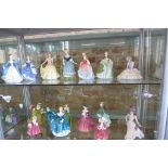 Sixteen Royal Doulton ladies including Genevieve HN -1962 - Christmas Morn HN 1992 - Lavinia HN 1955