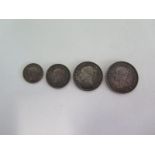 A set of 1879 Maundy money 4, 2, 2, 1 pence