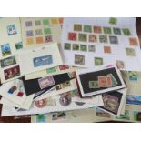 An interesting world stamp collection as stock cards - album pages etc, to include sets and better