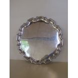 A silver salver 37cm diameter Birmingham 1910, approx 35 troy oz, some general usage marks,