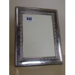 A Richard Carr silver photo frame with Scottish hallmarks 23cm x 18cm - minor dents - generally good