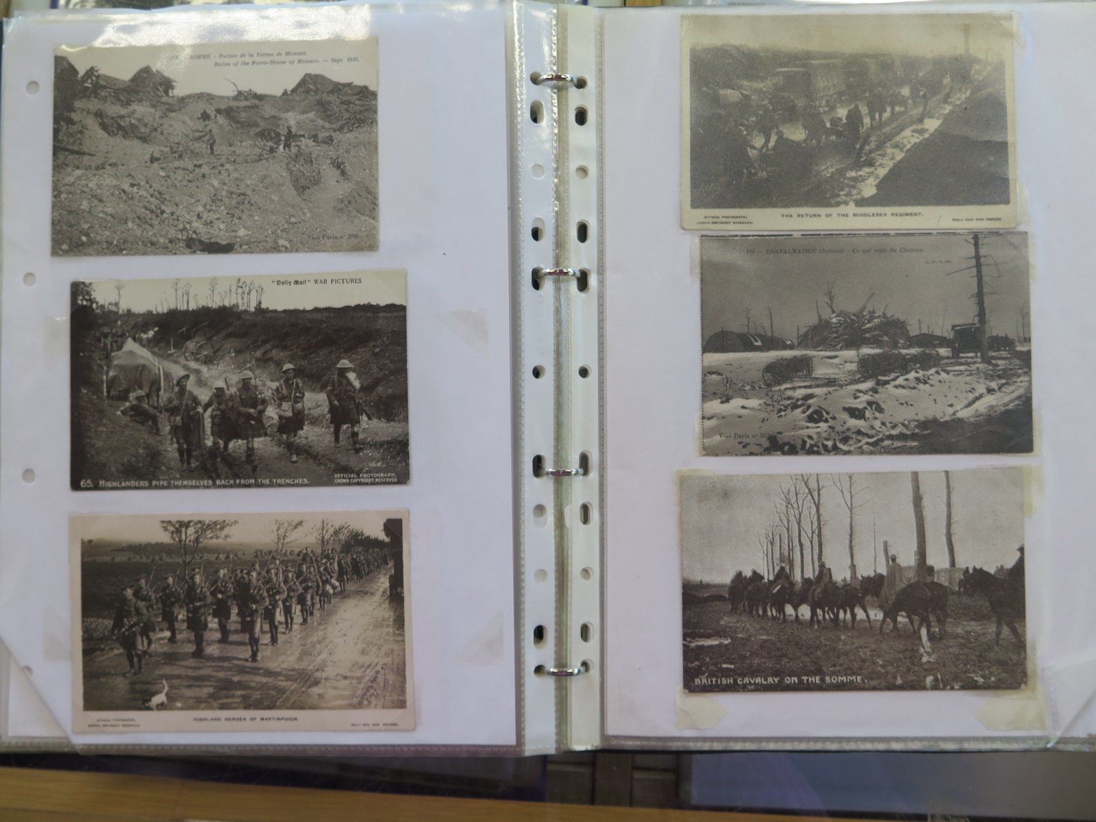 An album of approx 200 WWI postcards and cuttings - Image 5 of 7