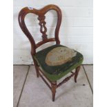 A late Victorian child's chair - needs recovering