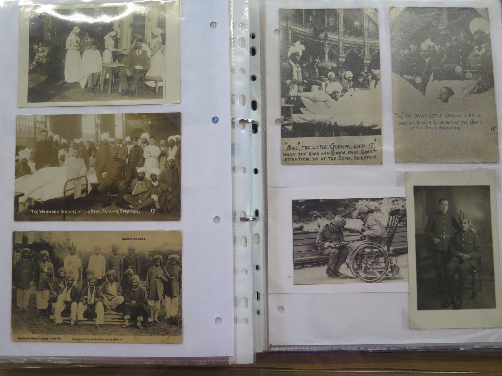 An album of WW1 postcards and newspaper cuttings, approx 200, including The Wounded Indians at - Image 5 of 8