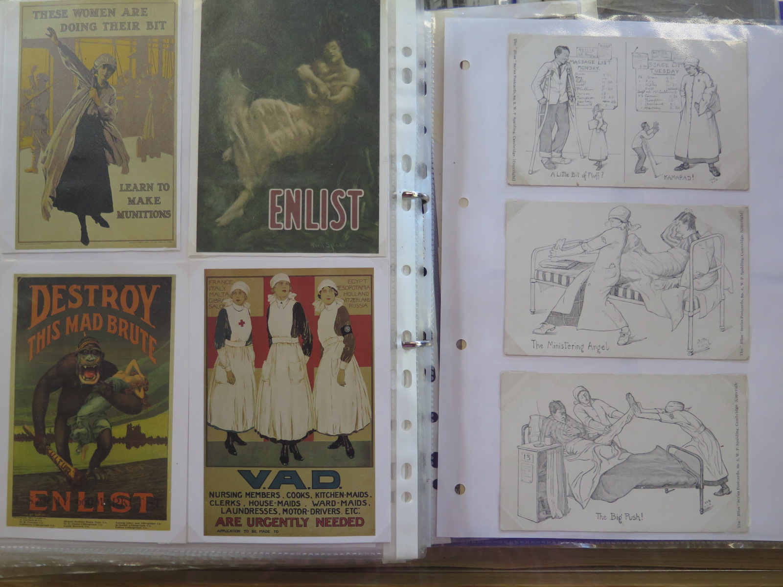 An album of WW1 postcards and newspaper cuttings, approx 200, including The Wounded Indians at - Image 8 of 8