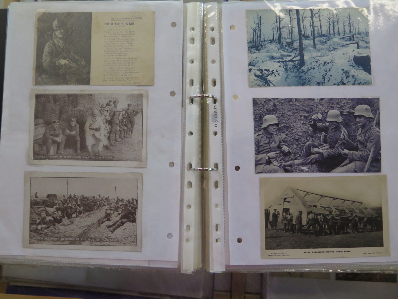 An album of approx 200 WWI postcards and cuttings - Image 6 of 7