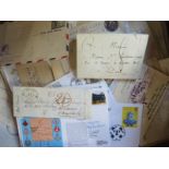 A collection of over 30 postal covers with some first day covers, including some late 19th century