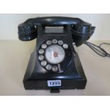 A GPO bakelite 332F telephone with sliding drawer, with some minor cosmetic wear, please see images