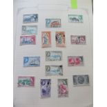 A Commonwealth stamp collection on album pages with many fine mint and used stamps present