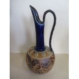 A Doulton Lambeth ewer jug 36cm H, no obvious damage