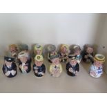 Thirteen Royal Doulton figures, including Good Friends model no HN2783, height of tallest 23cm -