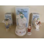 Two Royal Doulton Snowman Collection figurines, Stylish Snowman, approximately 12.5cm high and a