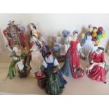 A collection of seven limited edition Royal Doulton figurines, Henry VIII and his six wives, with