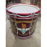A regimental drum for 3rd Battalion of the Parachute Regiment, with a painted regimental insignia