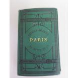 A French pocket guide to Paris, Guides-Juanne Hachette et Cie, with folding maps, some creasing