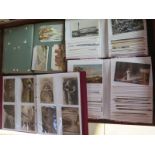 An original collection of Vintage Tucks Oilette postcards in an album - all by artist W H Barrow -