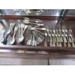 A quantity of G Frey and Sohne continental silver flatware, marked 750 and 800, approx 21.5 troy