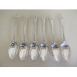 A set of six silver table spoons London 1799/1800 - WE WF - total weight approx 12 troy oz - all