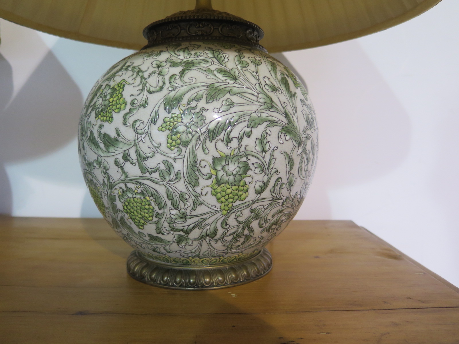 A pair of 1930s Chinese style table lamps - 54cm H - working and tested - Image 2 of 2