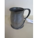 A Tudric pewter tankard design by Archibald Knox for Liberty & Co - pattern no 066 circa 1903 - 11cm