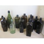 A collection of twelve vintage bottles to include Louis Meeus Anvers, Blankenheym & Nolet gin