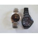 Two Citizen Eco Drive gents wristwatches, not presently working