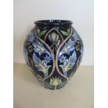 A Moorcroft vase - Rachel Bishop tribute to William Morris - dated 2004 - 21cm Tall - in good