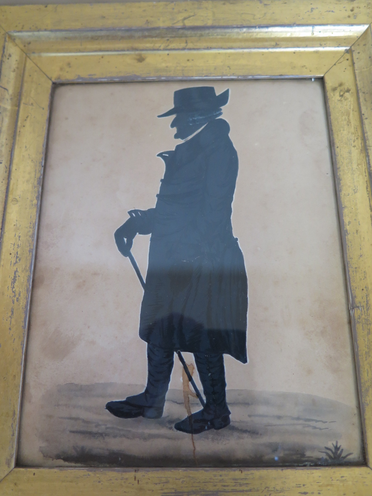 A collection of four silhouettes, largest in a gilt frame, 26cm x 22cm - of Dr Burns Peterhouse - Image 2 of 6