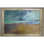 Charlie Stanbridge, Winter Southwold, oil on canvas, sight size 43 x 64.5cm, frame size 80 x 58cm,