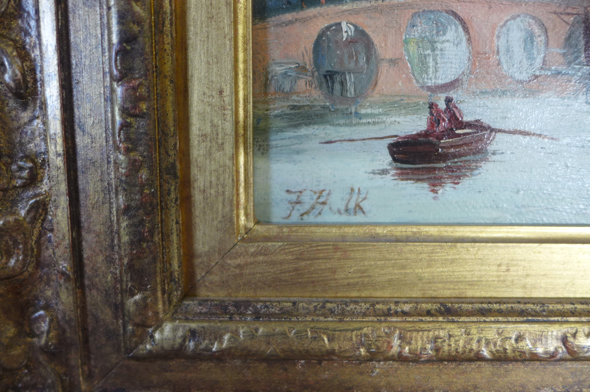 A pair of oil on canvas paintings by Johannes Frederick Hulk jnr, 1855-1913 of Hamburg and on the - Image 3 of 6