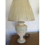 A new decorative table lamp with shade - 69cm H - in working order