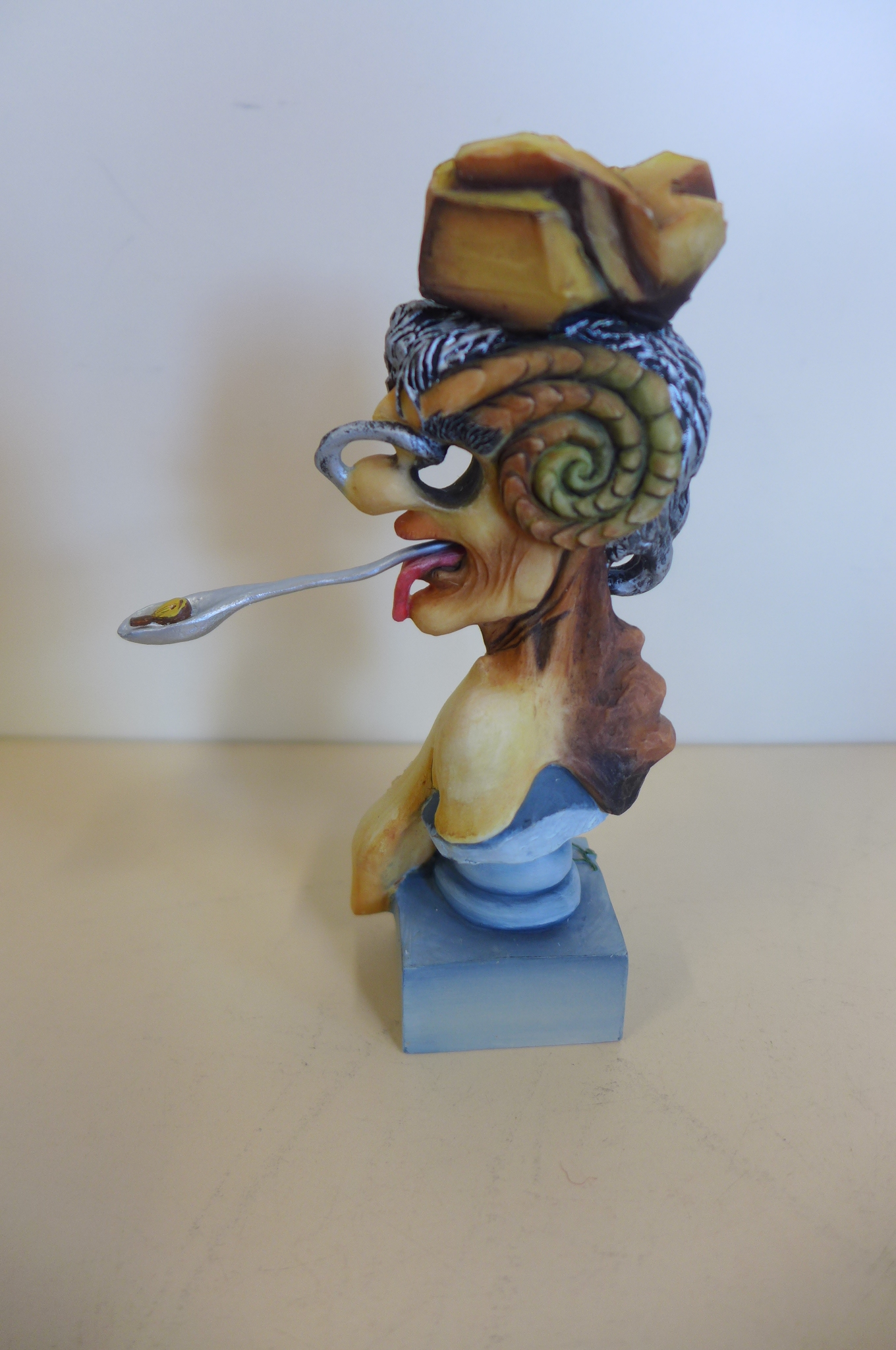 A Mouseion Collection after Salvador Dali figurine, Portrait of Picasso, approximately 13cm high,
