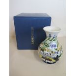 A 2009 limited edition Moorcroft Sneem pattern vase, approx 16cm H, by Paul Hilditch, numbered 96/