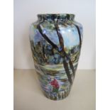 A Cobridge fisherman design vase, 15/50 - 2003 - 25cm tall, good condition