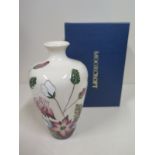 A 2010 Moorcroft Bramble revisited pattern vase, approx 16cm H, with original box, in good condition