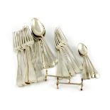 A mixed lot of silver flatware, the majority by William Hutton and Sons, London 1908, comprising: