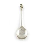 A Charles I silver Apostle spoon, probably St. Paul, by Edward Hole, London 1632, fig-shaped bowl,