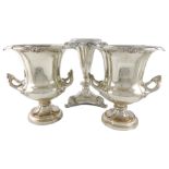 A pair of early 19th century old Sheffield plated wine coolers, by Watson and Co, circa 1830,