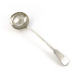 A George IV silver Fiddle pattern soup ladle, by William Eaton, London 1829, oval bowl, the terminal