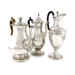 A small collection of old Sheffield plated items, comprising: a George III coffee pot, circa 1780,