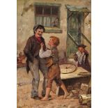 ‡ Charles Spencelayh (1865-1958) British courage Signed with initials Oil on canvasboard 25 x